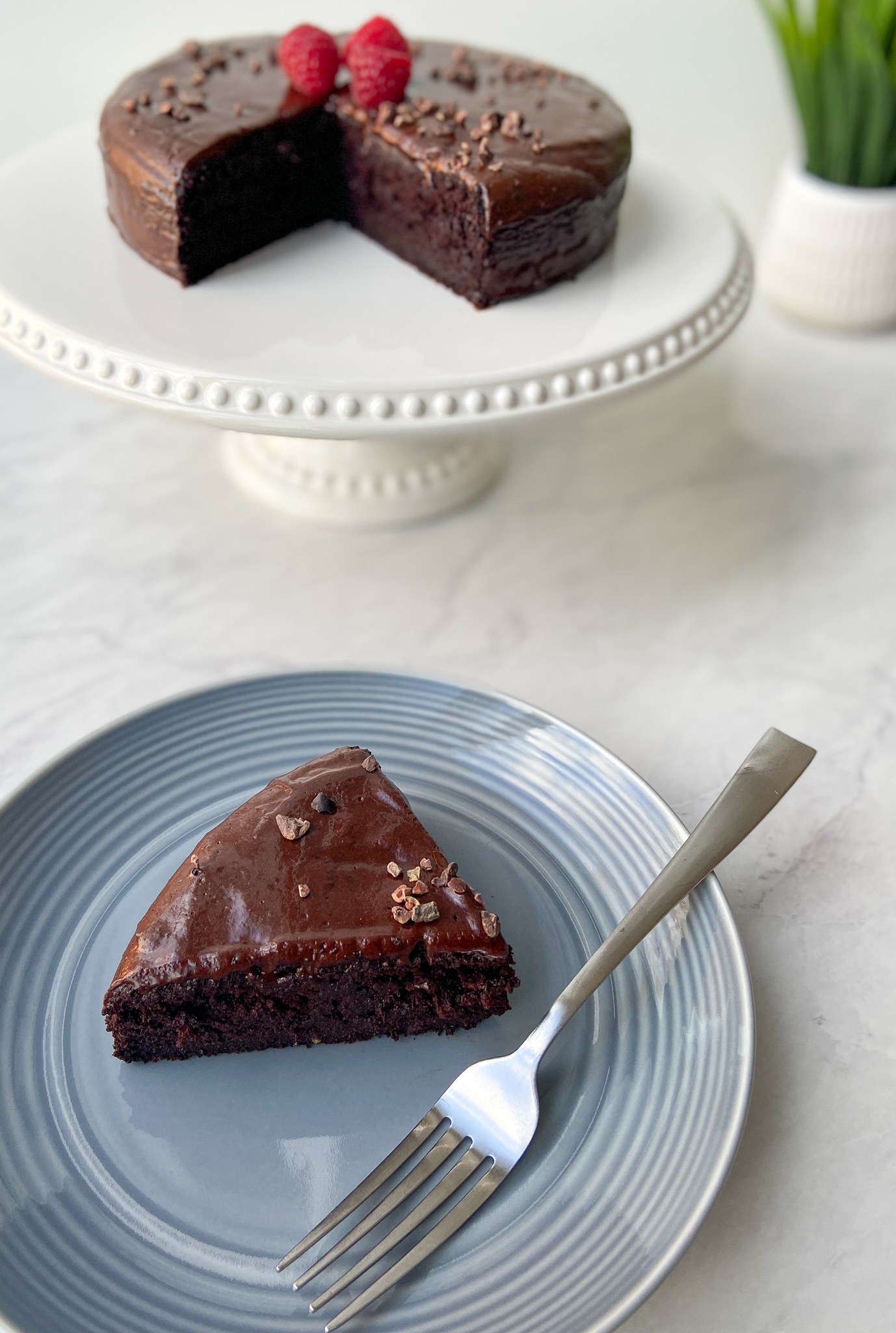 Double Chocolate Cake (Gluten Free, Dairy Free, Egg Free)