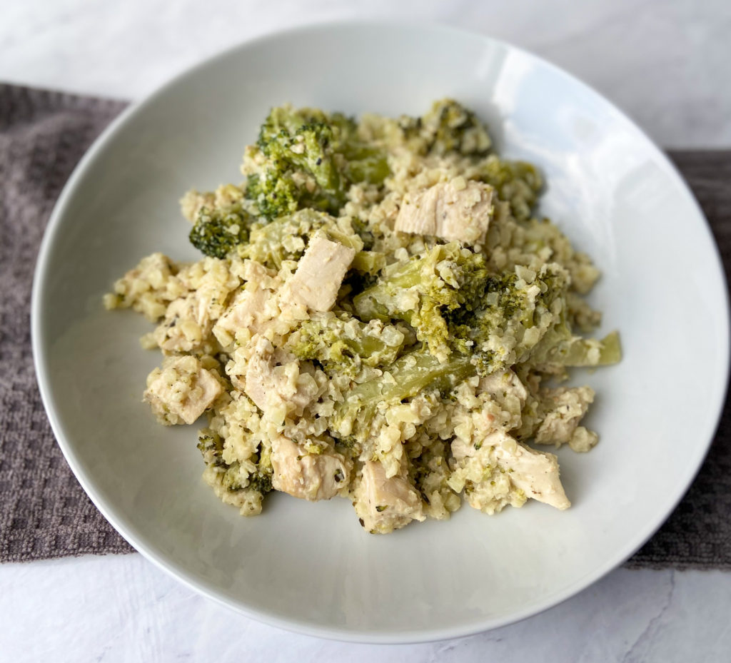 Creamy chicken and broccoli skillet