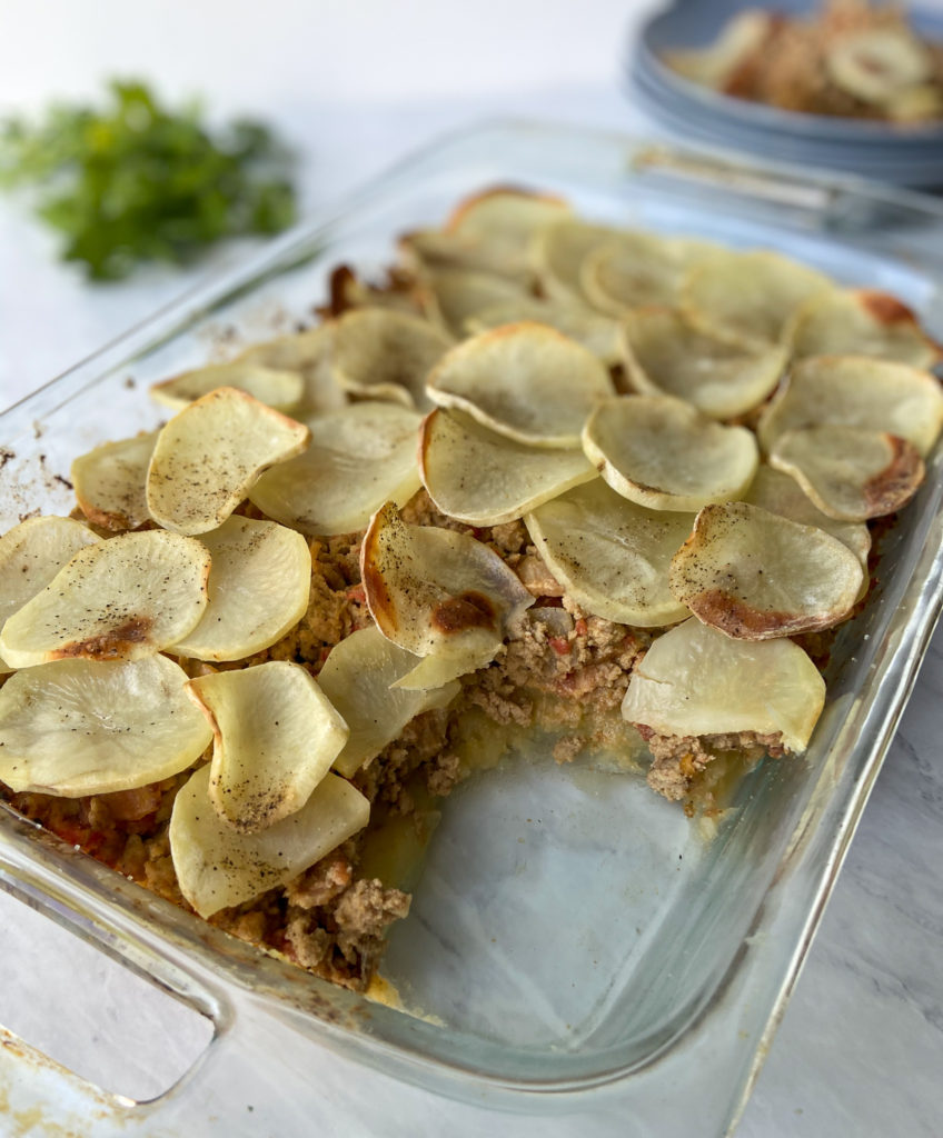 Bacon Cheeseburger Casserole (Dairy Free & Gluten Free)