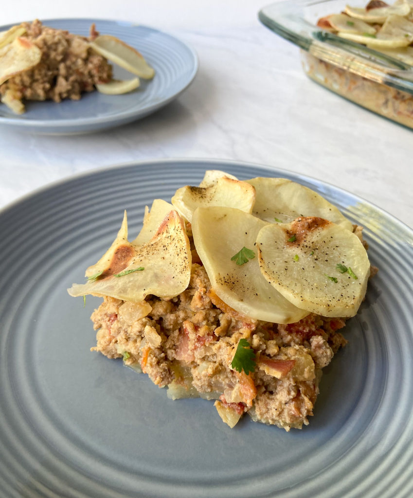 Bacon Cheeseburger Casserole (Dairy Free & Gluten Free)