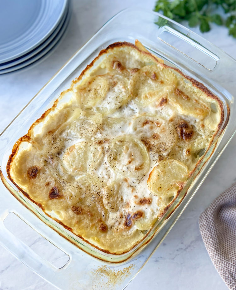 Easy Scalloped Potatoes (Gluten Free & Dairy Free)