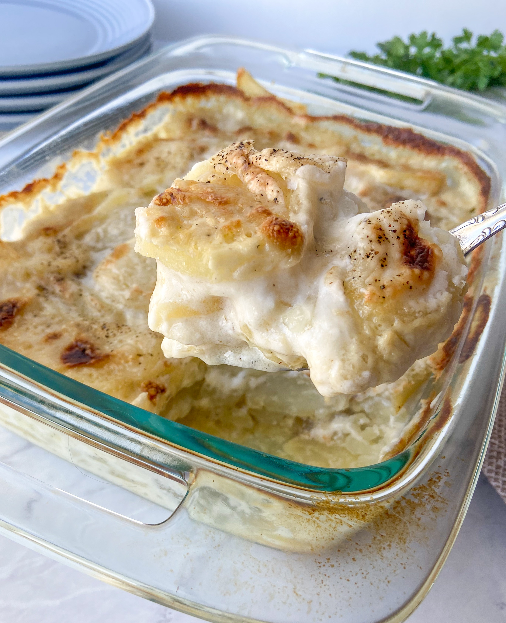 Easy Scalloped Potatoes (Gluten Free & Dairy Free)