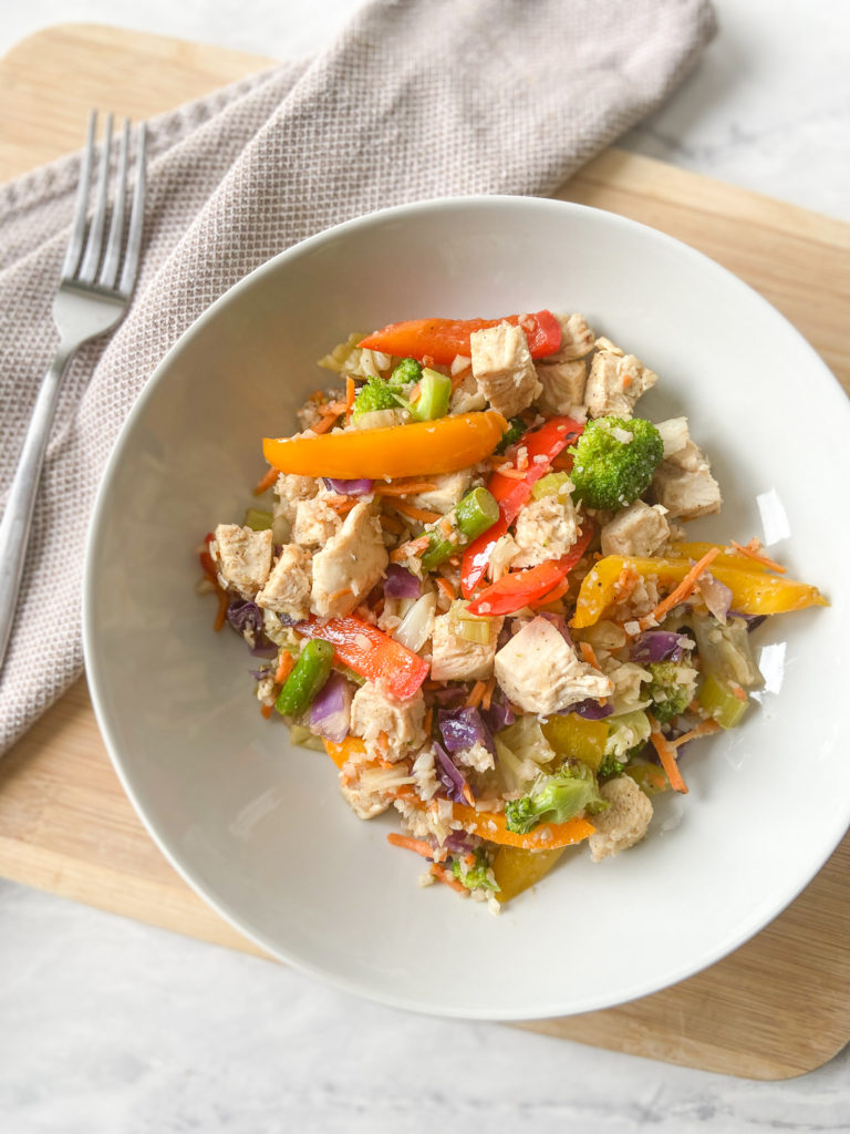 Ginger Chicken and Veggie Stir Fry (Biphasic & low FODMAP)