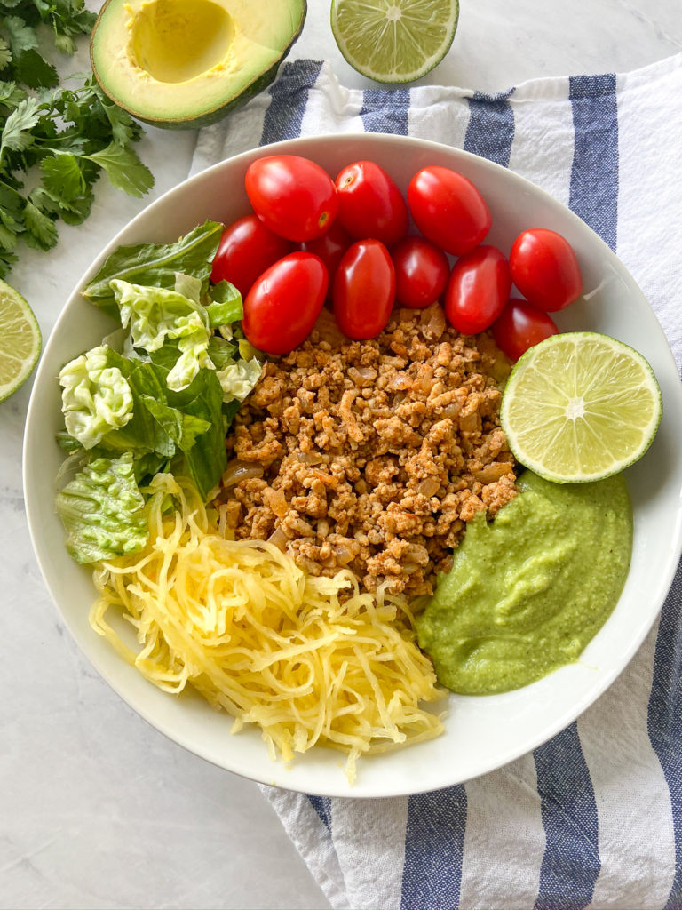 Taco Spaghetti Squash Bowl (Paleo & Whole 30)