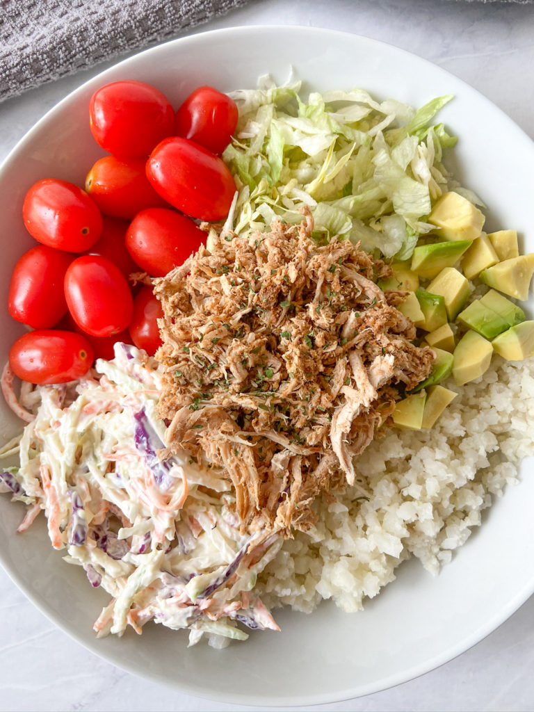 Paleo Pulled Pork Taco Bowl 