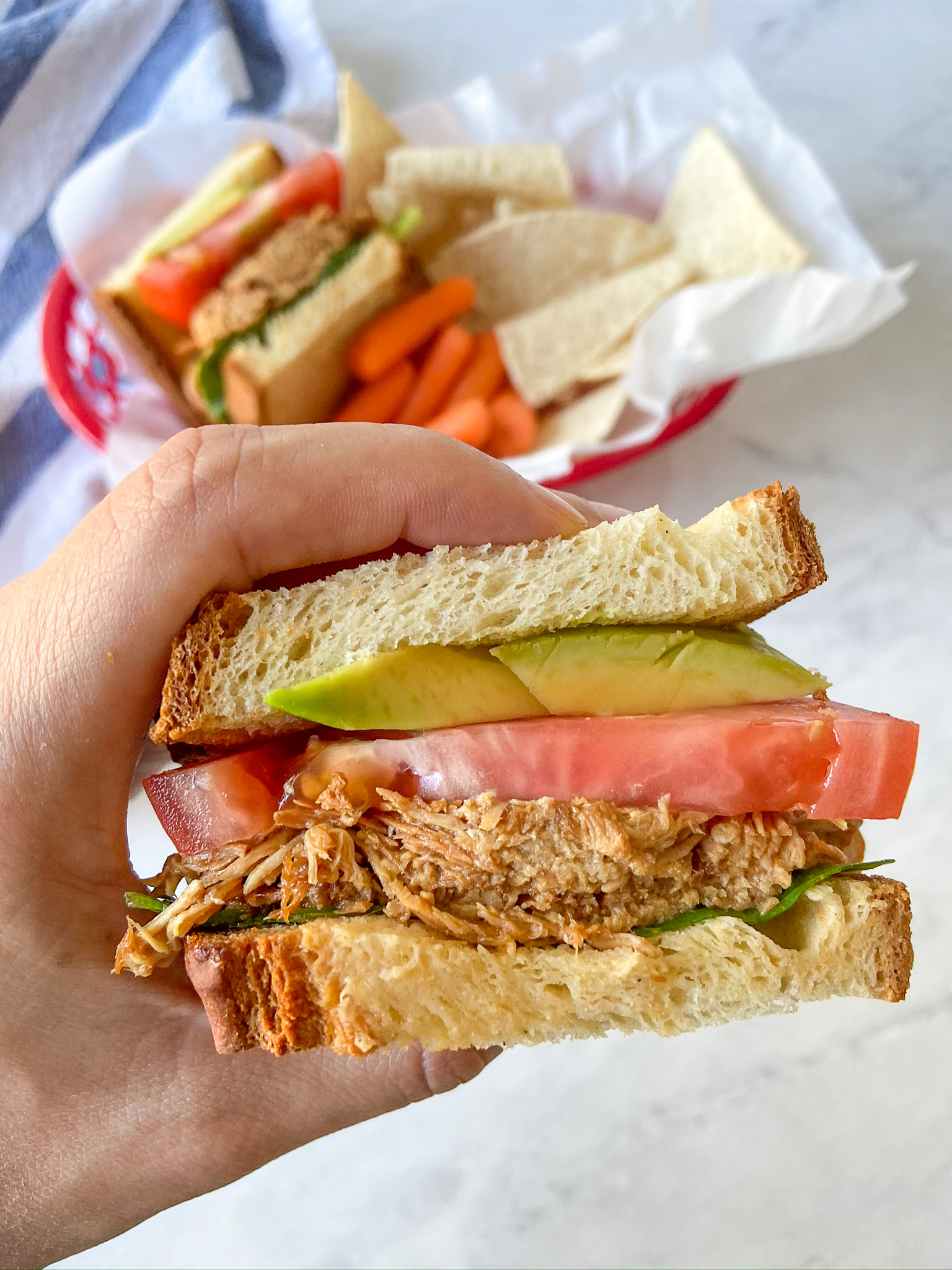 Crockpot Honey Lime Shredded Chicken