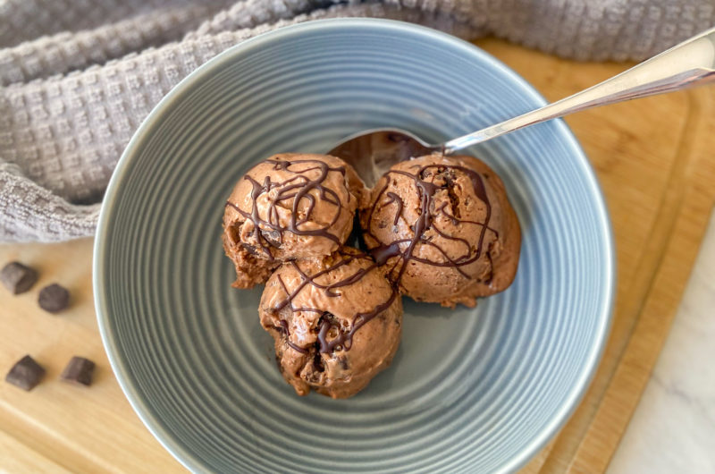 Chocolate Almond Butter Nice Cream