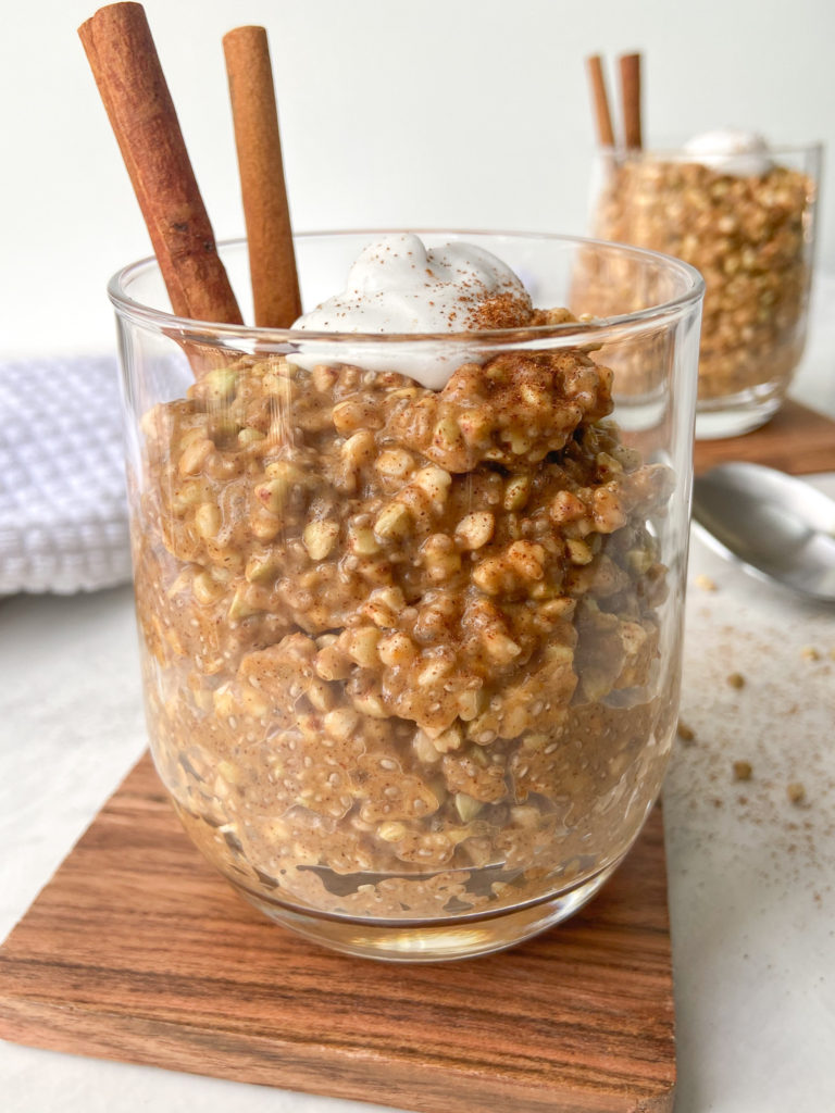 Pumpkin Spice Overnight Buckwheat Groats (Gluten Free & Dairy Free)