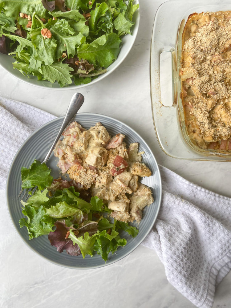 Dairy Free Chicken Cordon Bleu Casserole (Gluten Free & Grain Free)