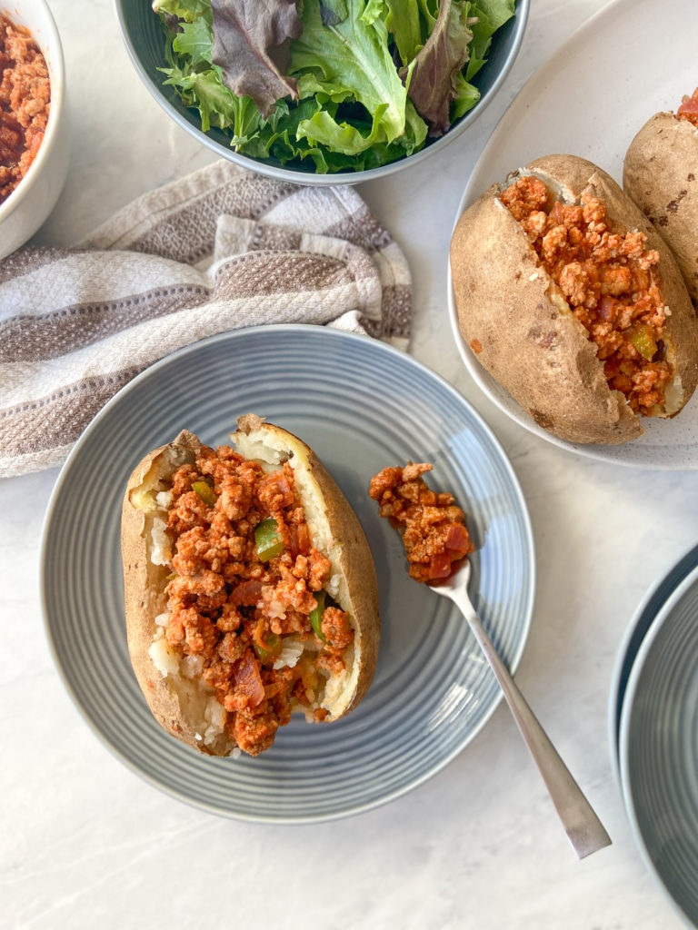 Sloppy Joe Baked Potatoes (Whole 30 & Gluten Free)