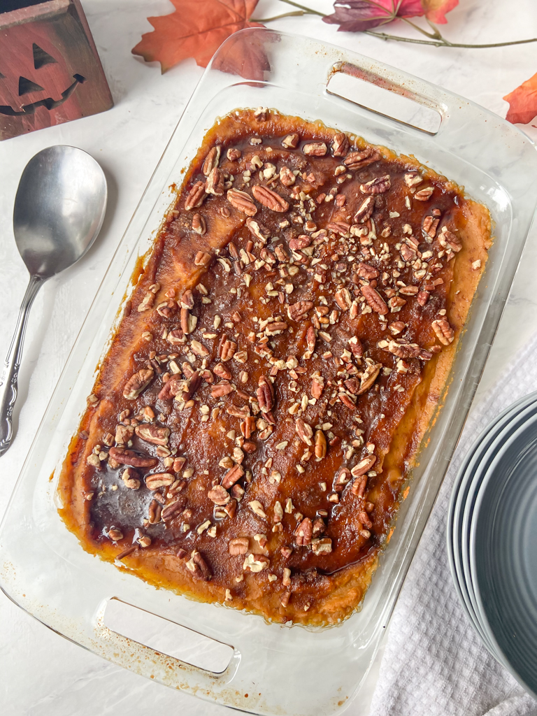 Paleo Maple Sweet Potato Casserole (Gluten Free & Dairy Free)