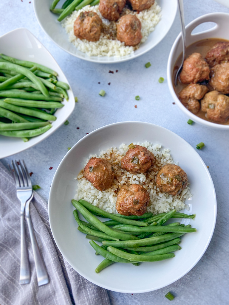 Asian Meatballs with Ginger Honey Sauce (Paleo & Gluten Free)