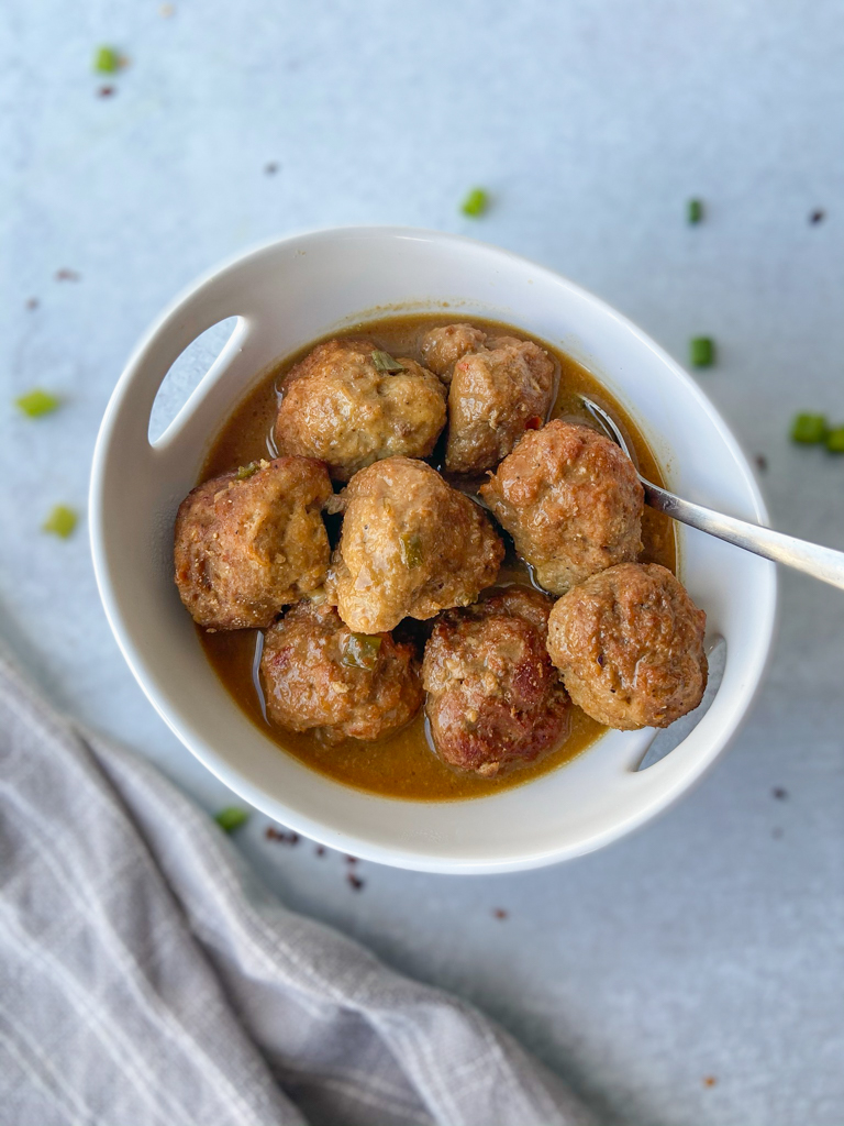 Asian Meatballs with Ginger Honey Sauce (Paleo & Gluten Free)
