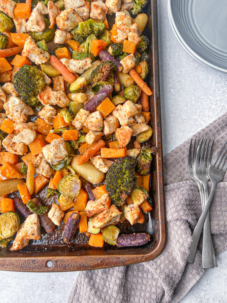 Chicken and Butternut Squash Sheet Pan Meal (Paleo & Gluten Free)