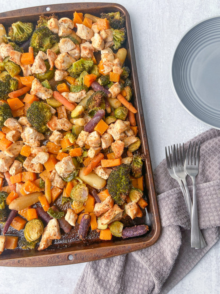 Chicken and Butternut Squash Sheet Pan Meal (Paleo & Gluten Free)