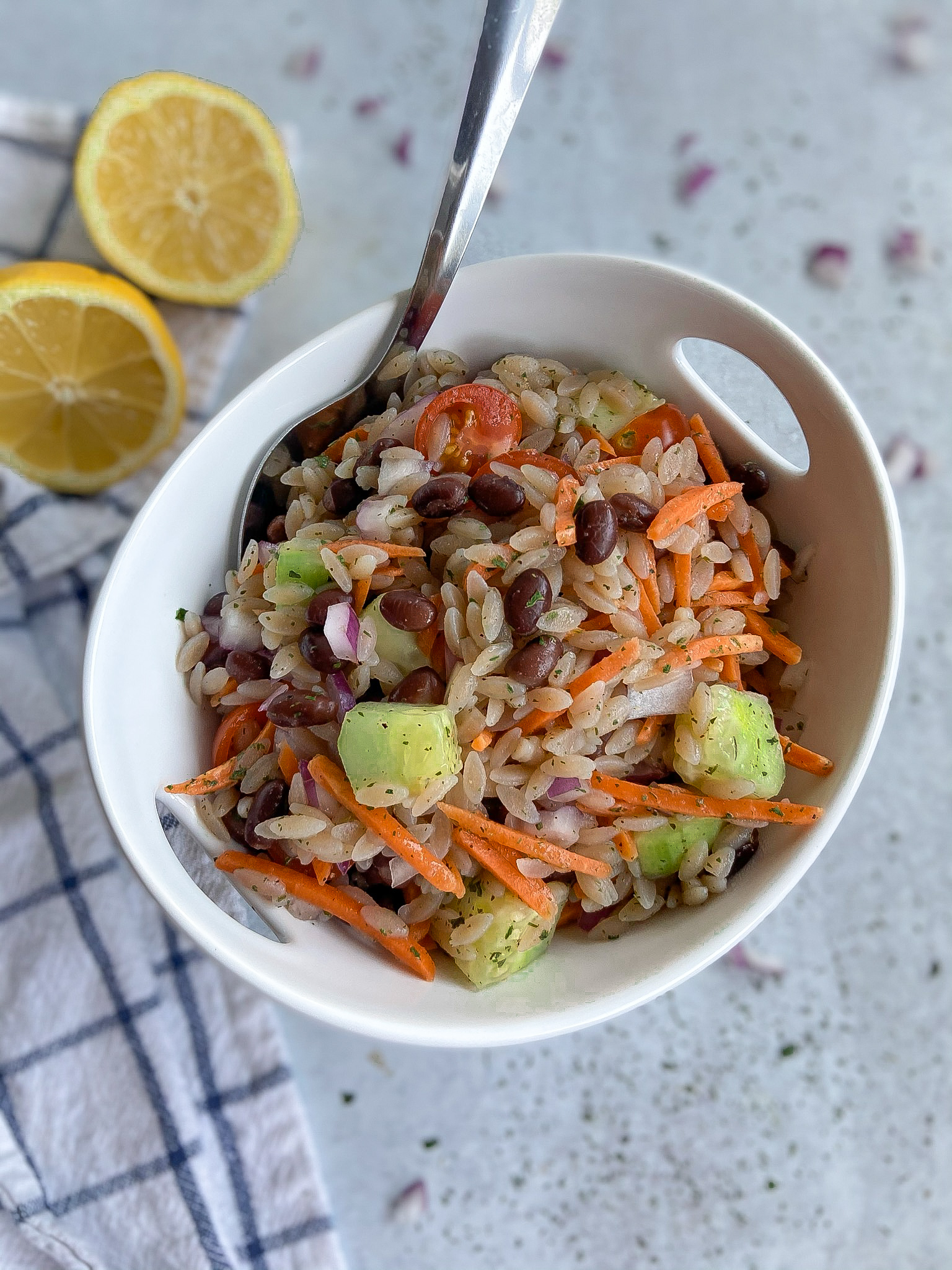 Summer Orzo Pasta Salad (Grain Free & Dairy Free)