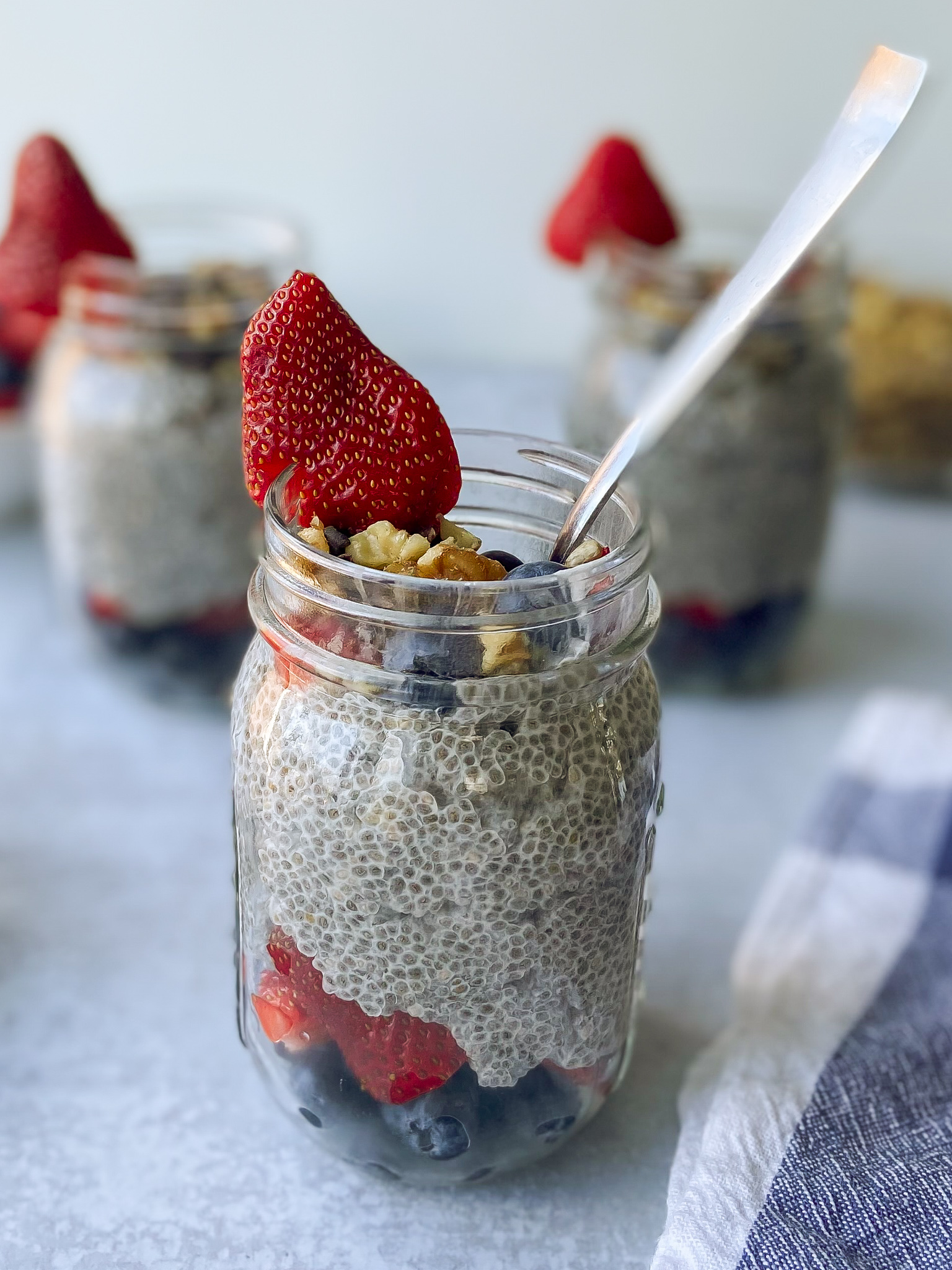 Overnight Chia Seed Pudding Parfait (Gluten Free & Dairy Free)