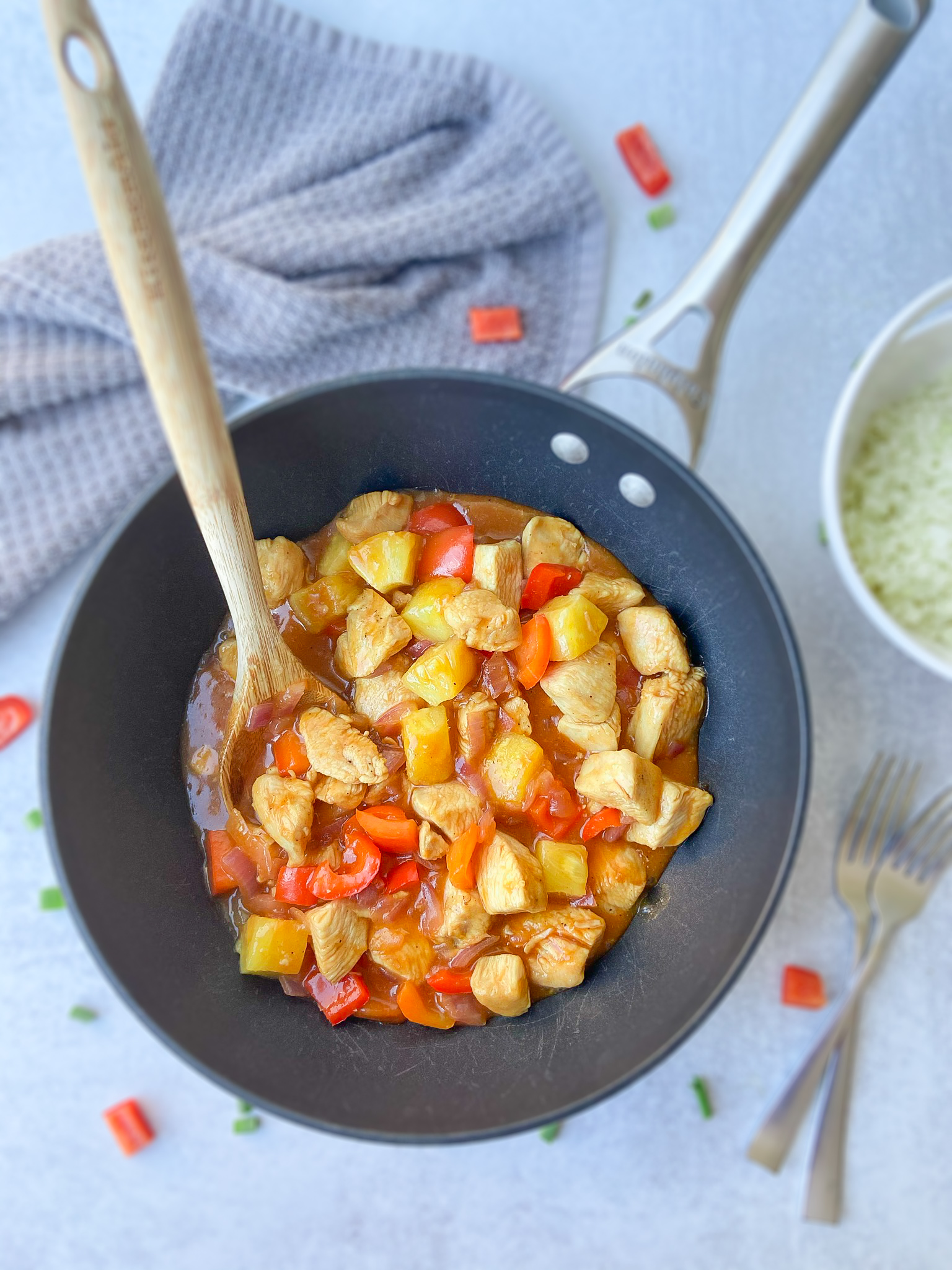 One Skillet Sweet and Sour Chicken (Gluten Free & Dairy Free)