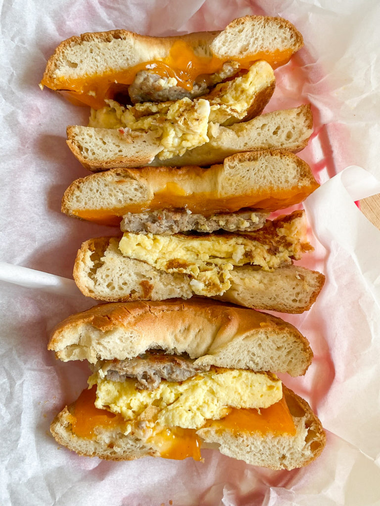 Gluten Free Sausage & Egg Breakfast Sandwich