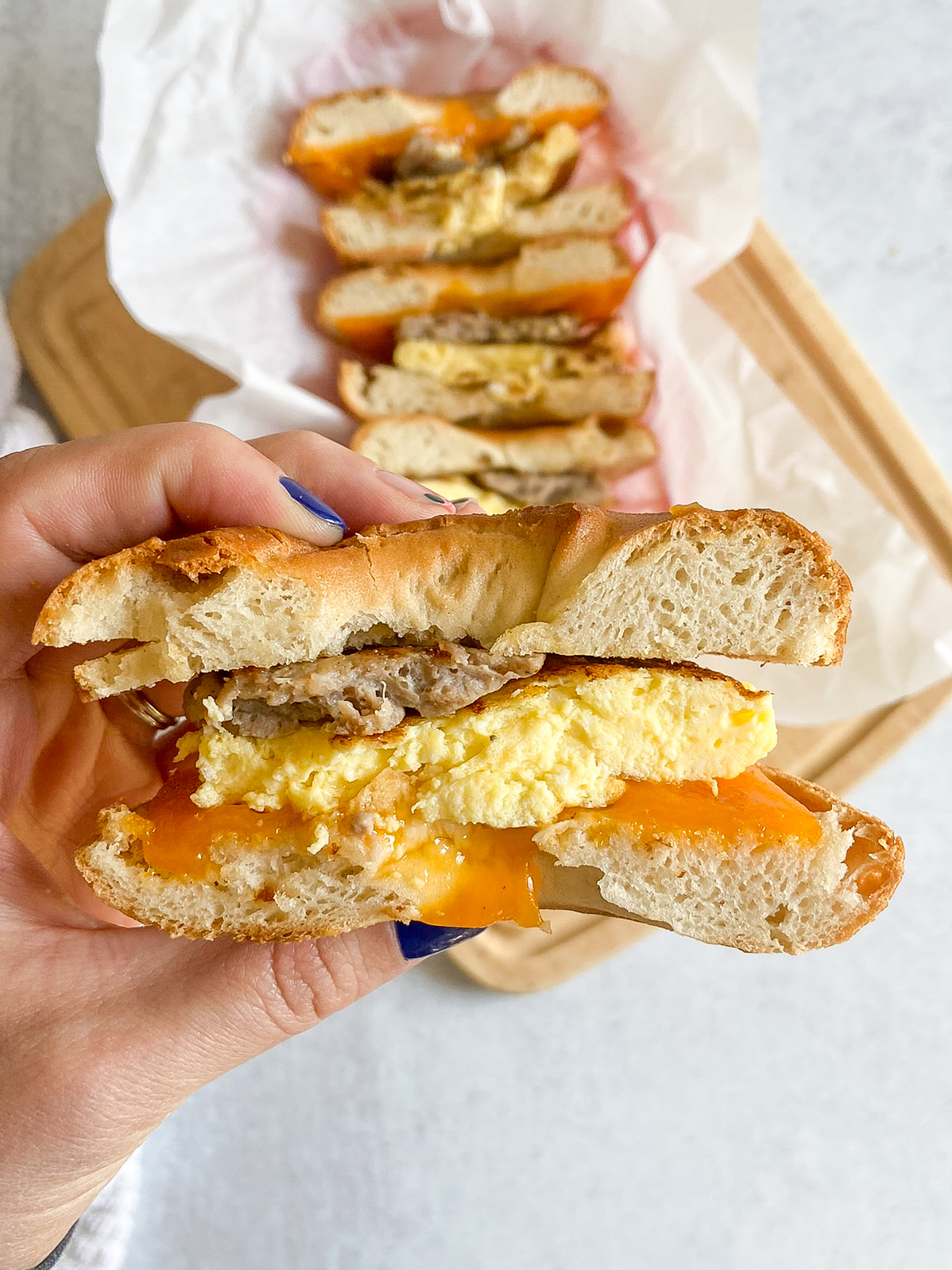 Gluten Free Sausage & Egg Breakfast Sandwich