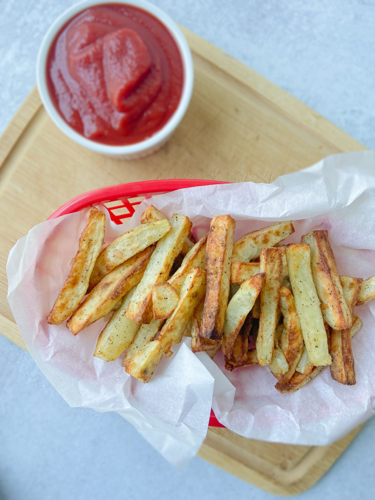 Fries made in the air fryer